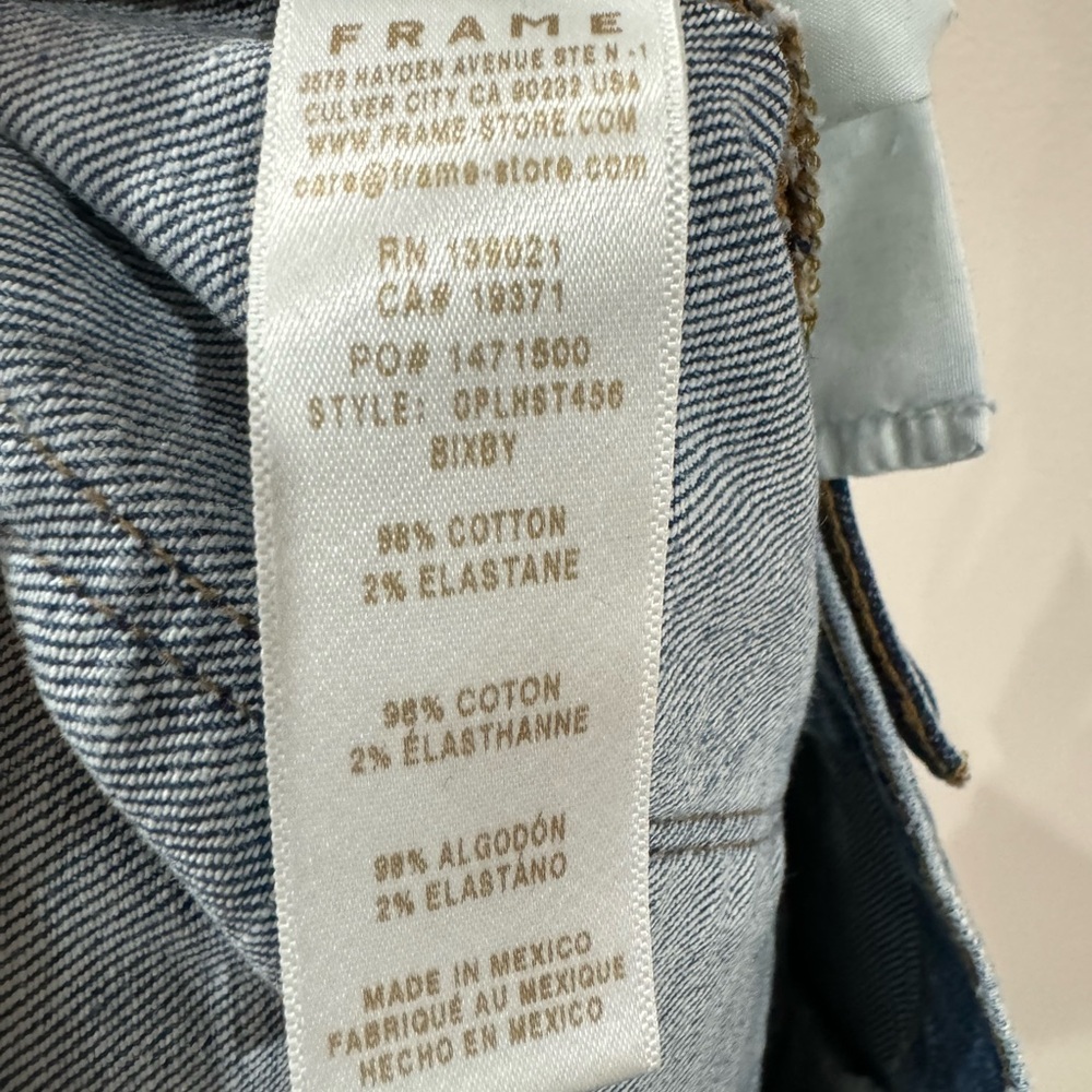Frame le high straight jeans size 33 NWT - Picture 11 of 12